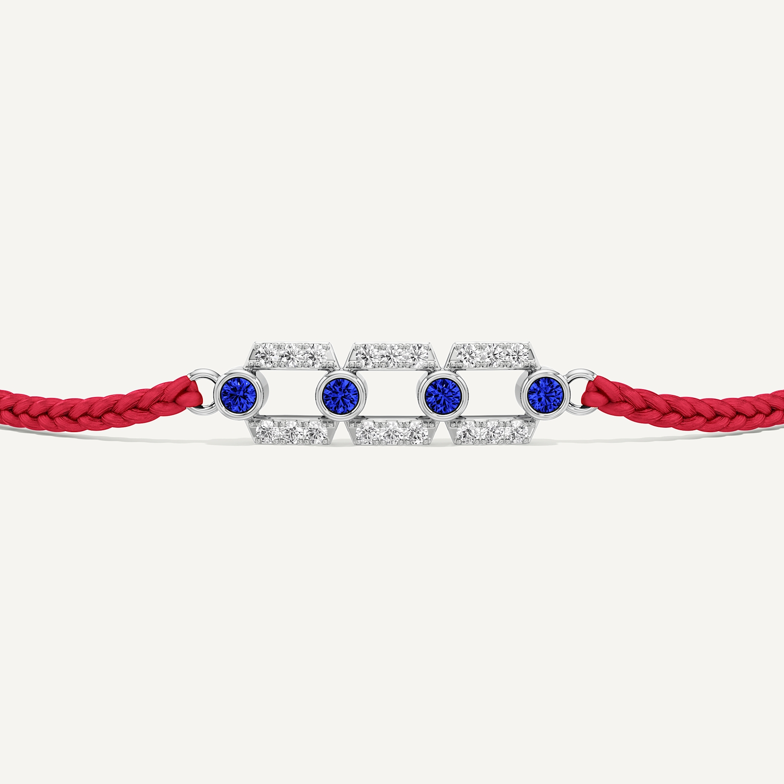 Always There Three Link Blue Diamond Rakhi