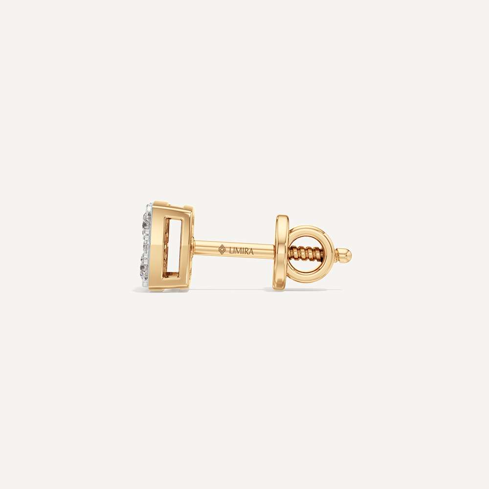 Aura Cushion Diamond Stud