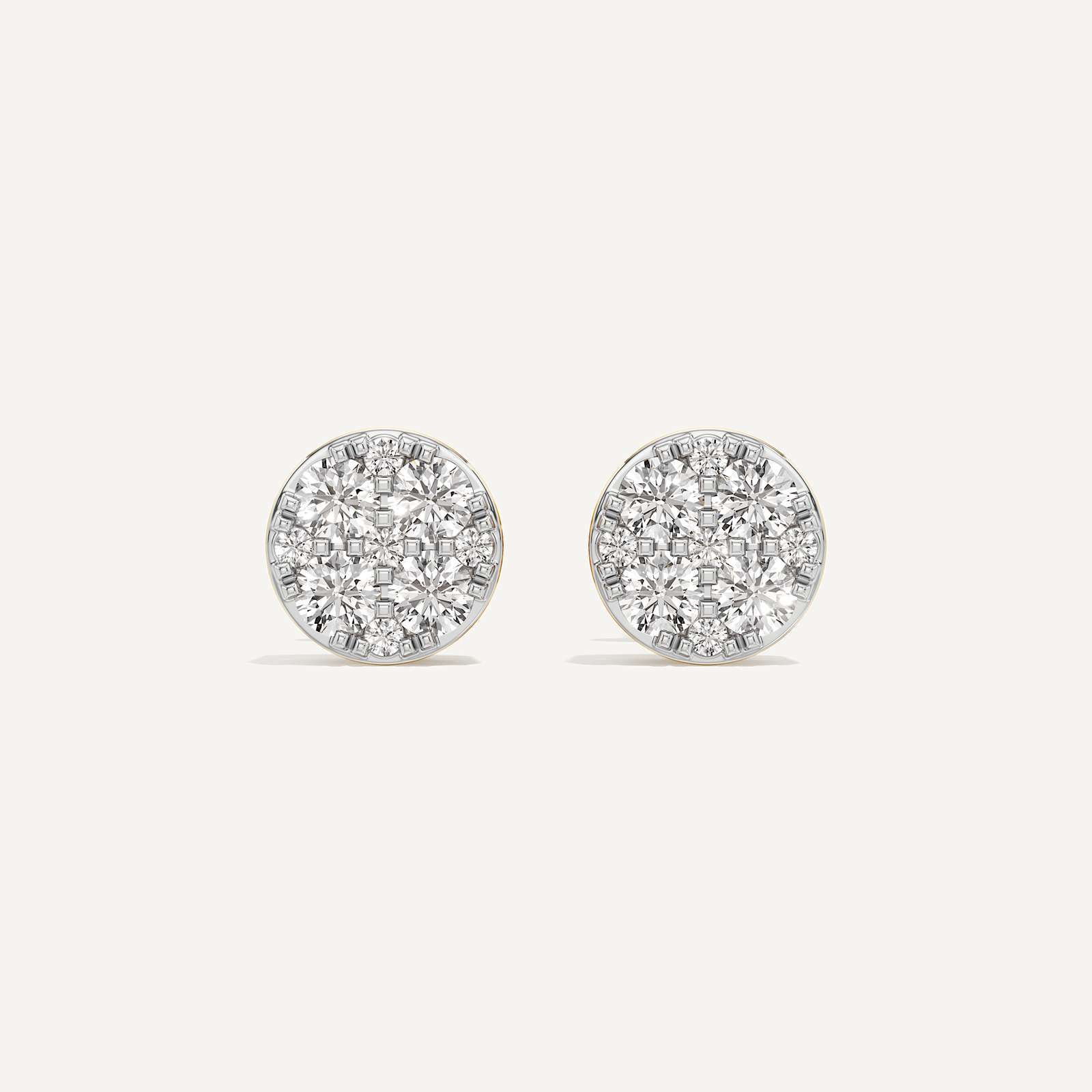 Classic Round Diamond Earring
