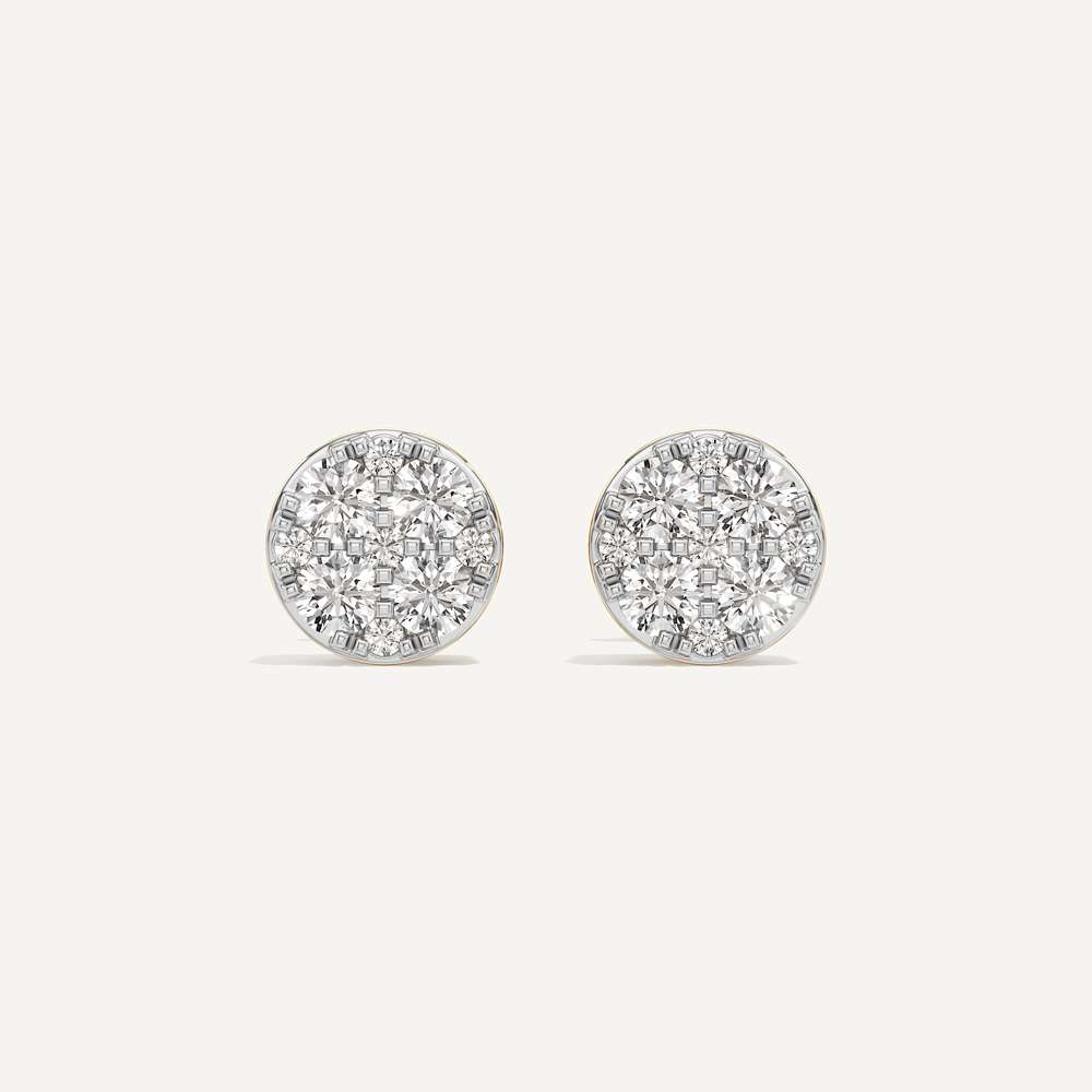 Classic Round Diamond Earring