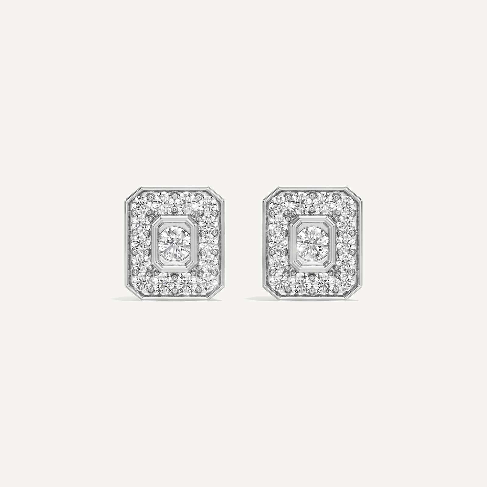 Emerald Calm Diamond Earrings