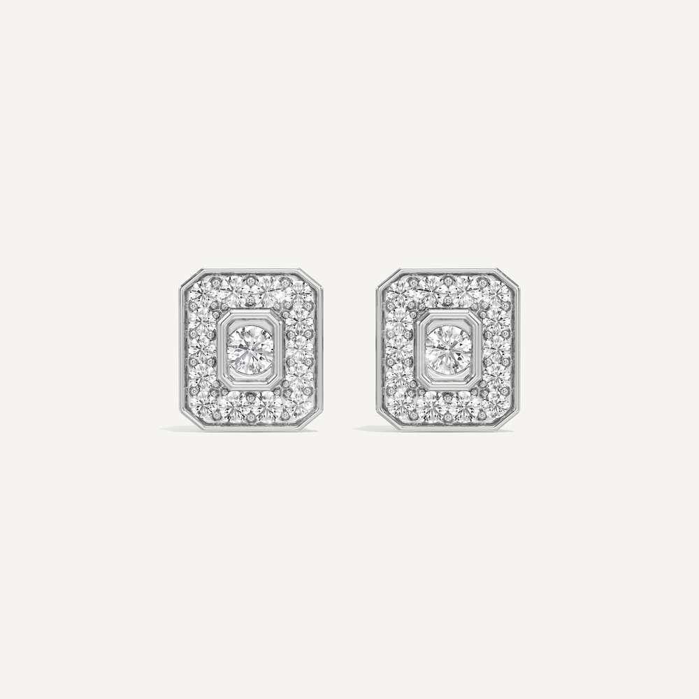 Emerald Calm Diamond Earrings