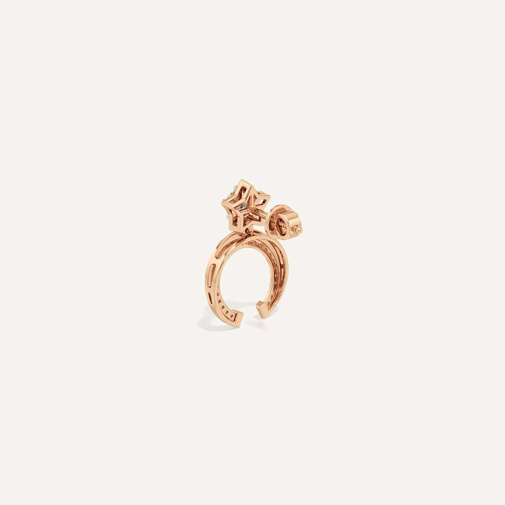 Polaris Halo Star Studded Horseshoe Earring