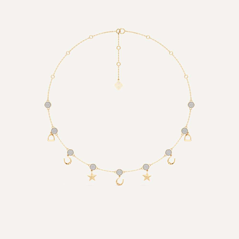 Star Constellation Horseshoe Necklace