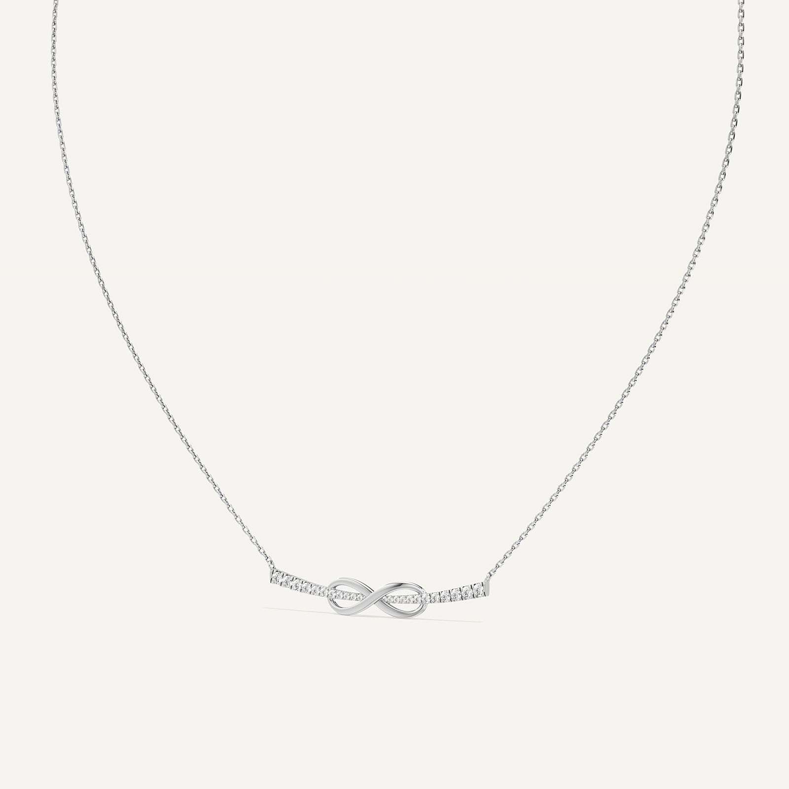 Infinity Link Round Diamond