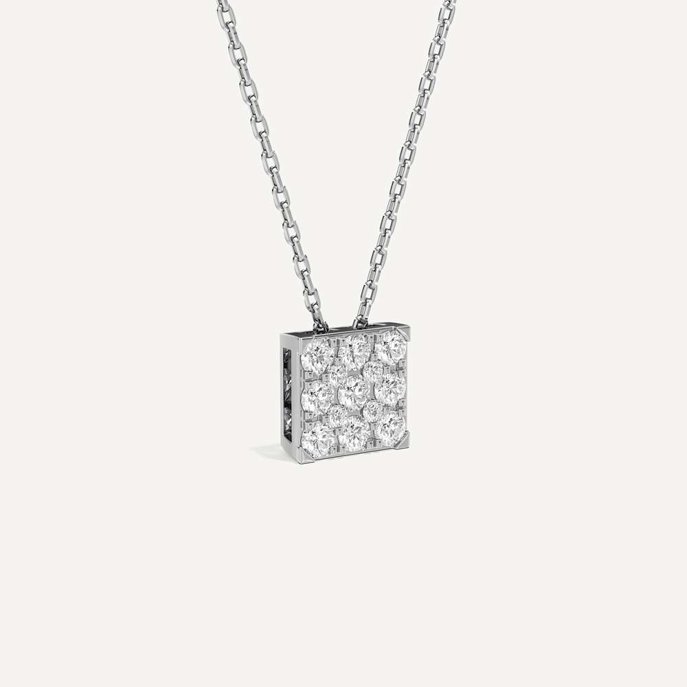 Sovereign Princess Diamond Pendant with Chain