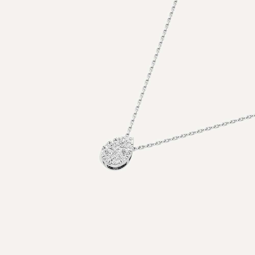 Whisper Pear Diamond Pendant