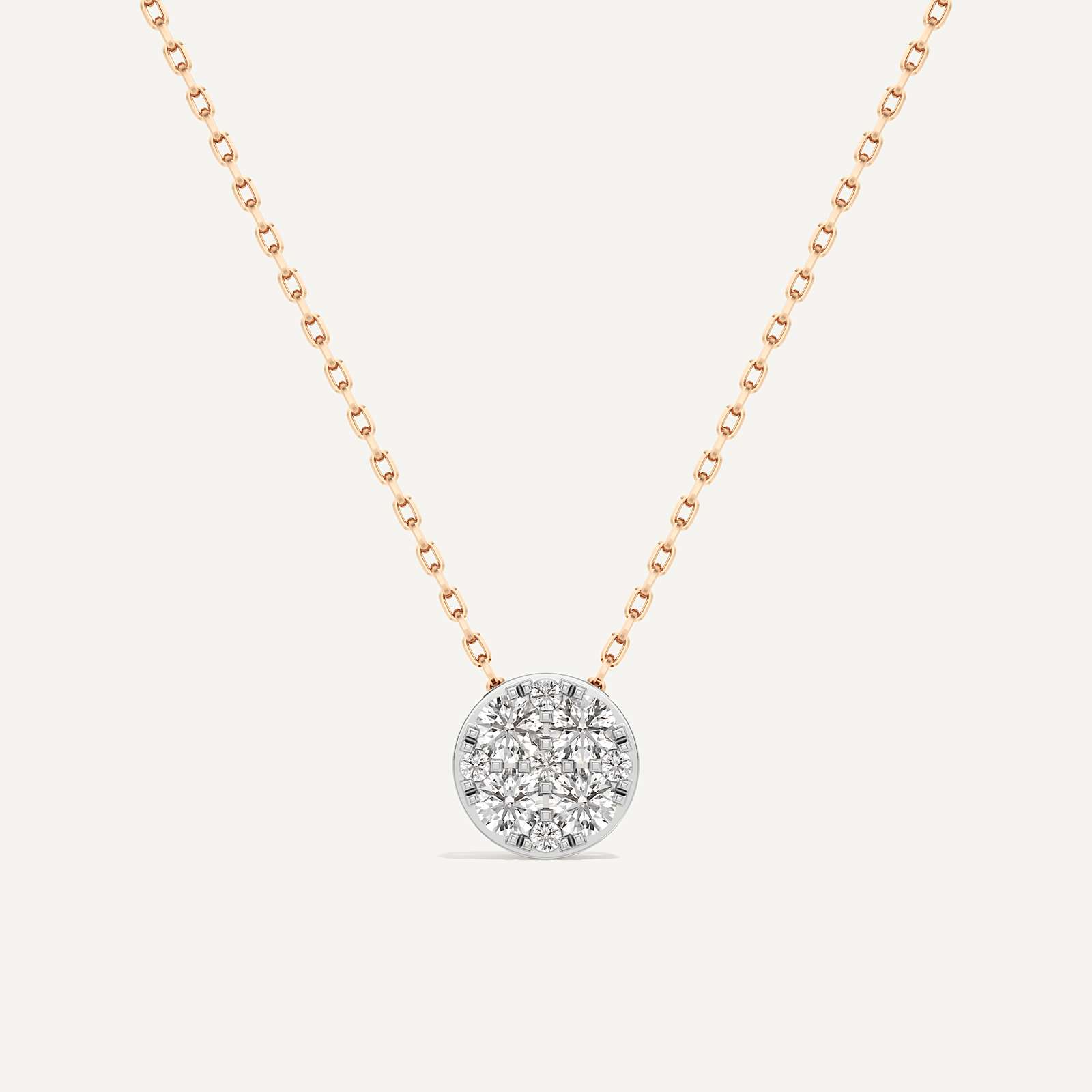 Infinite Round Diamond Pendant with Chain