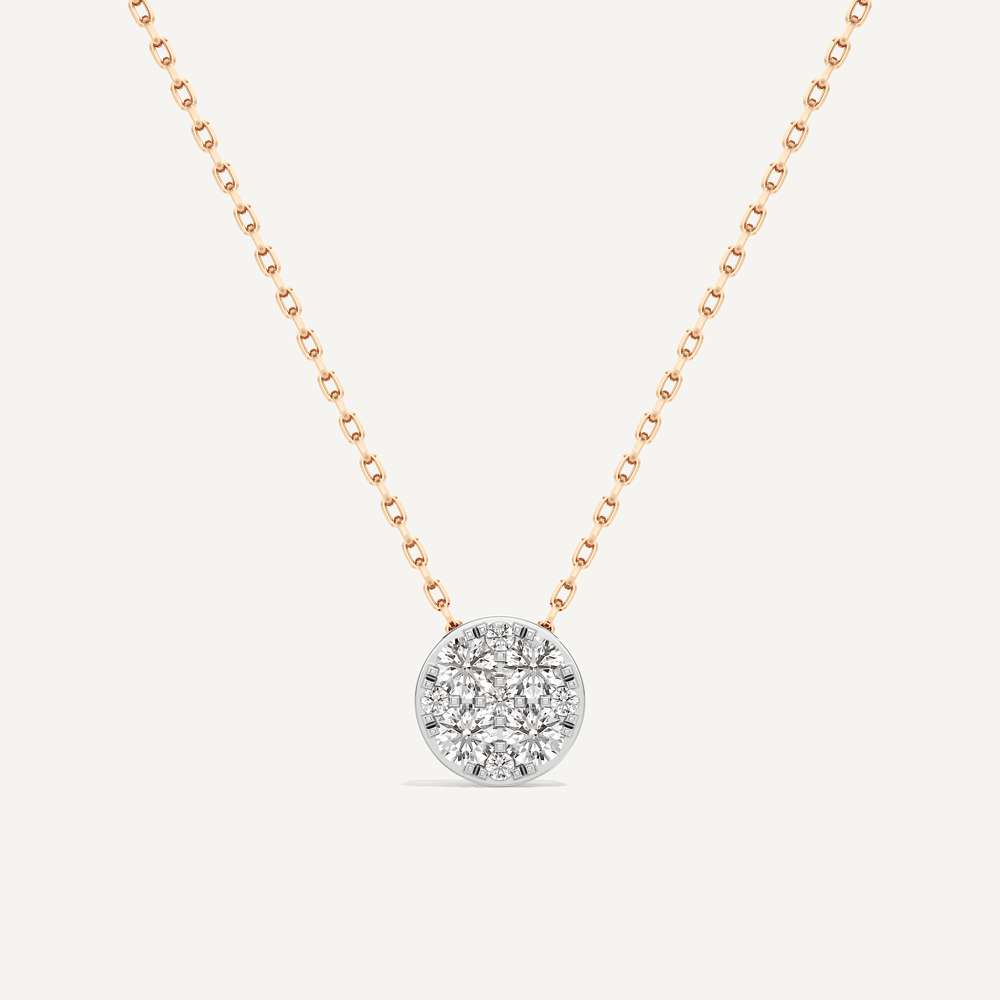 Infinite Round Diamond Pendant with Chain
