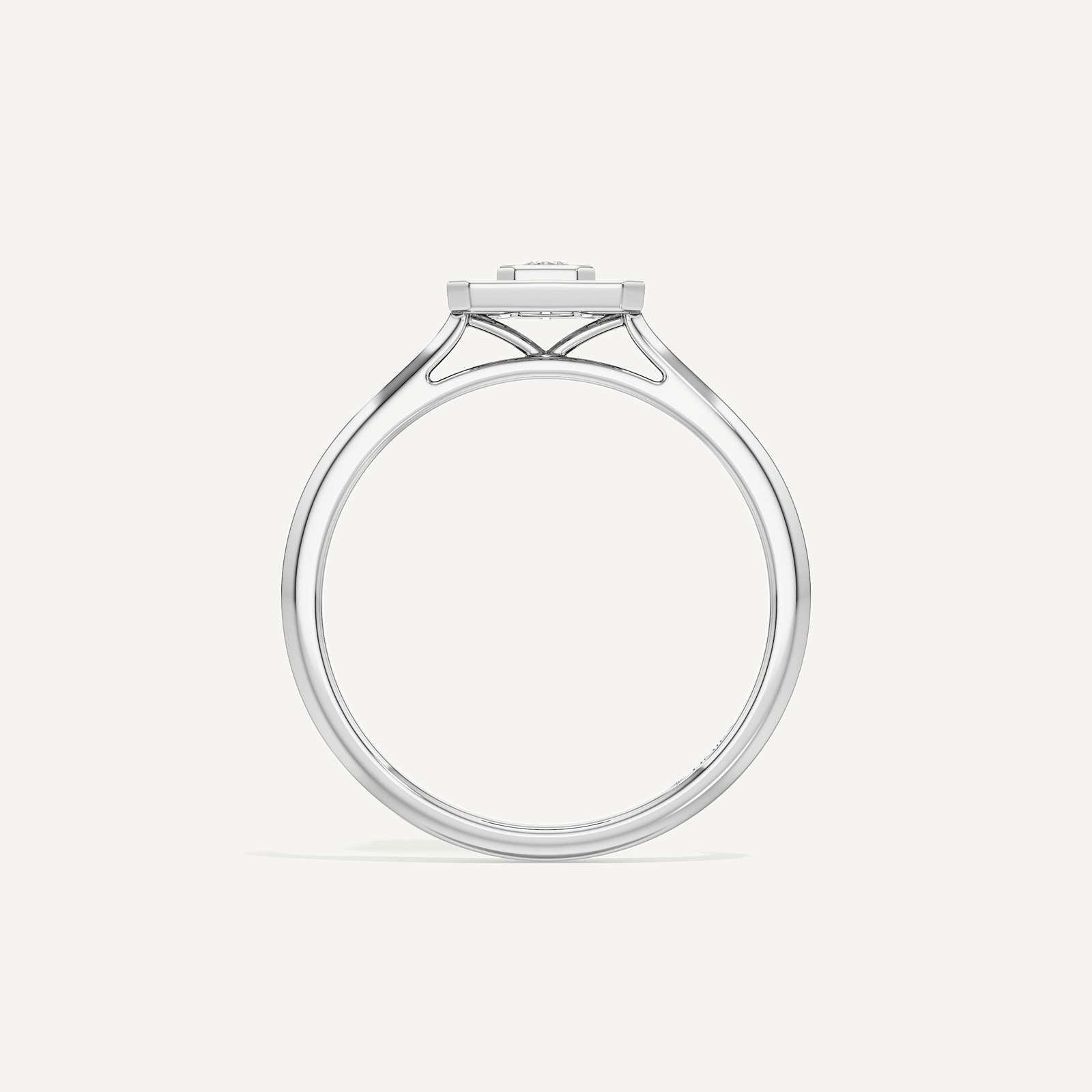 Halo Asscher Diamond Ring