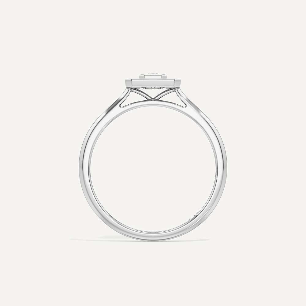 Majestic Asscher Diamond Ring