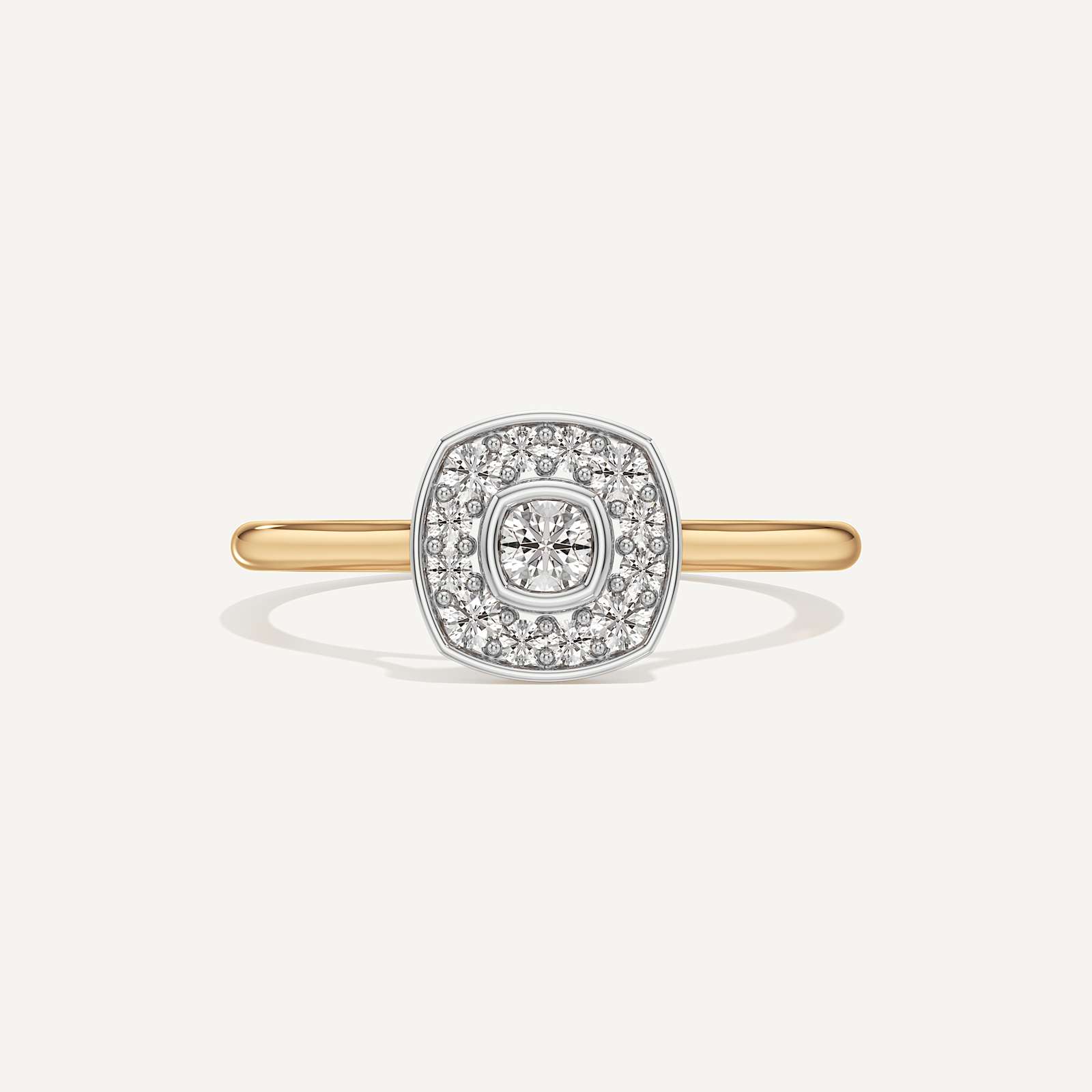Forever Bright Cushion Diamond Ring