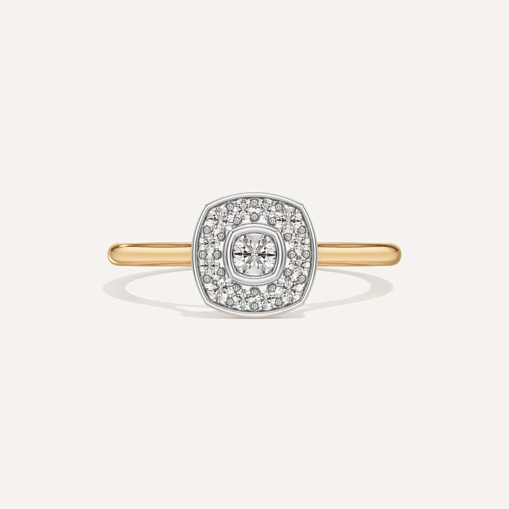 Forever Bright Cushion Diamond Ring
