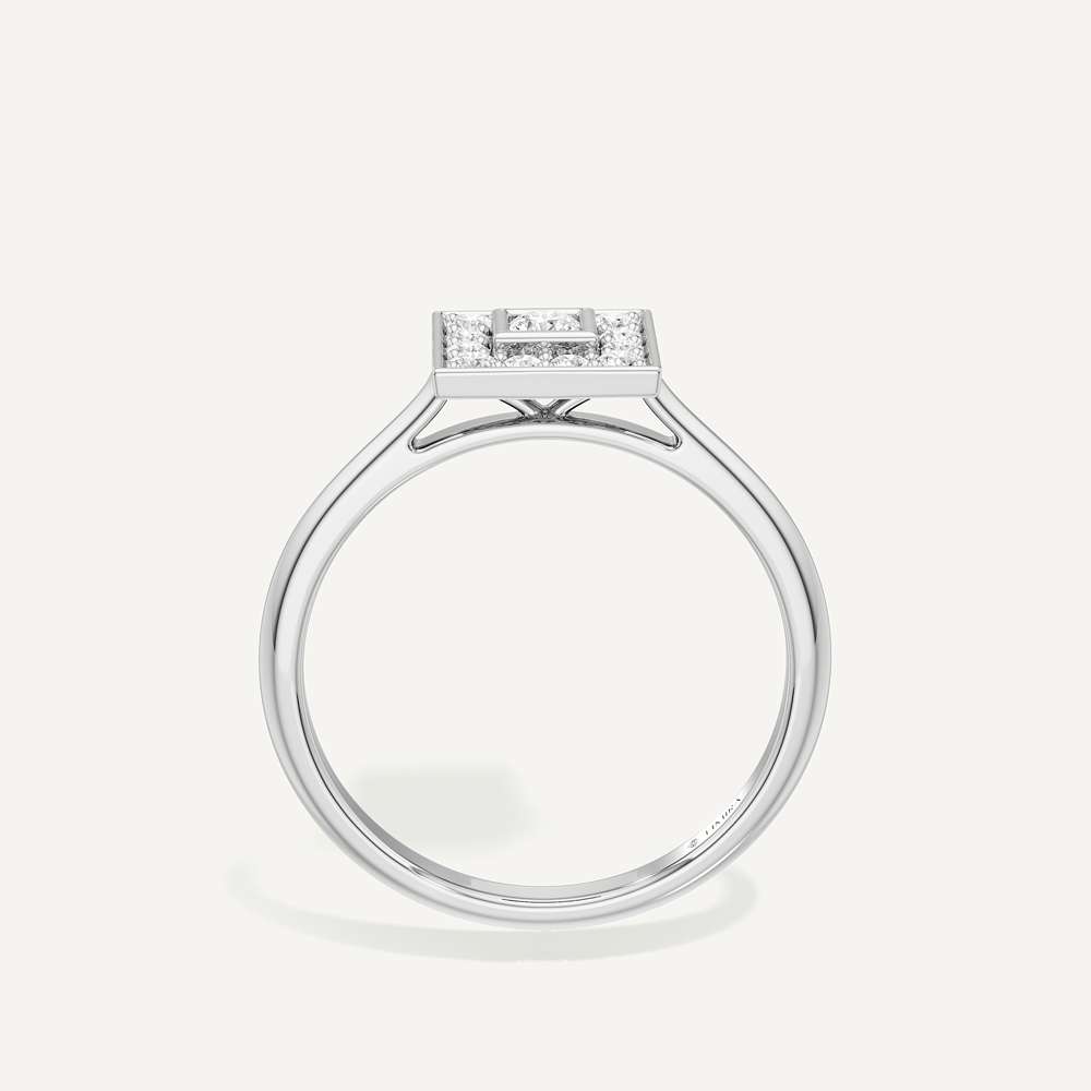 Subtle Spark Princess Diamond Ring