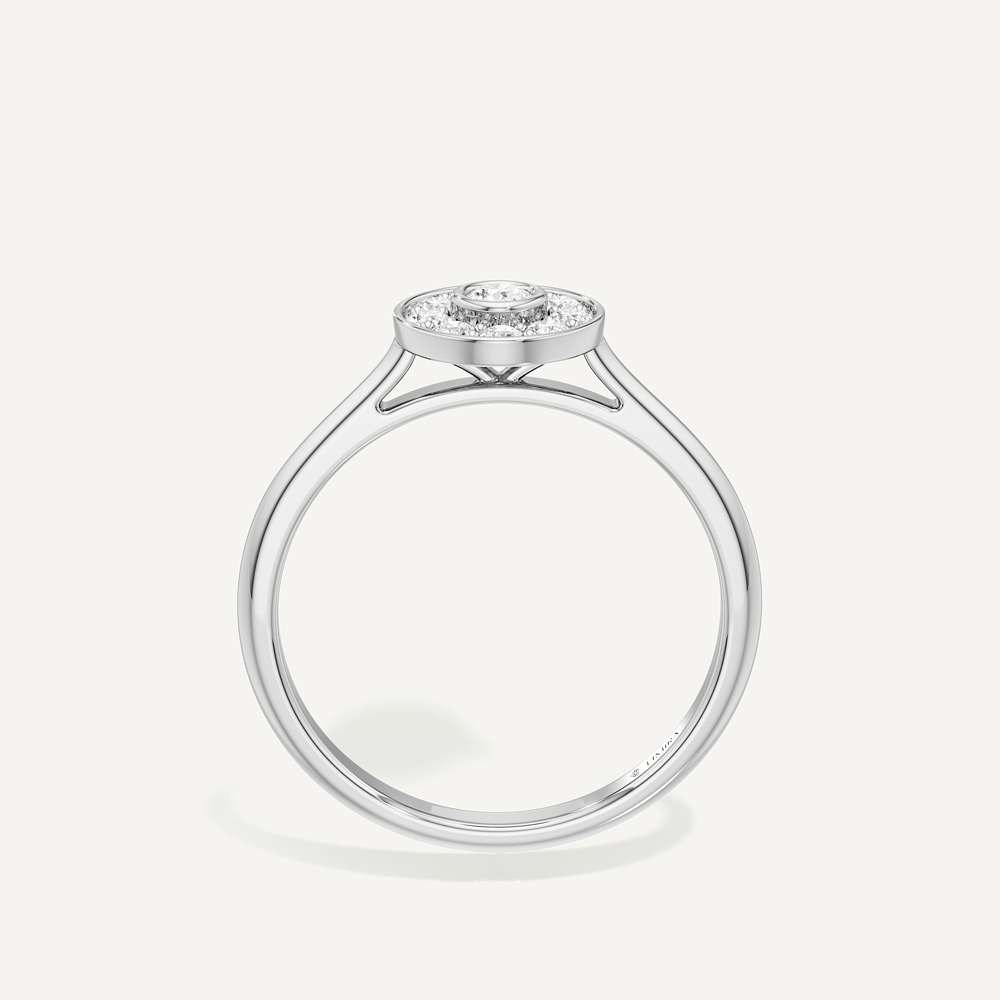 Centre of Gravity Round Diamond Ring