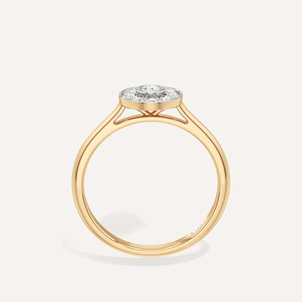 Centre of Gravity Round Diamond Ring
