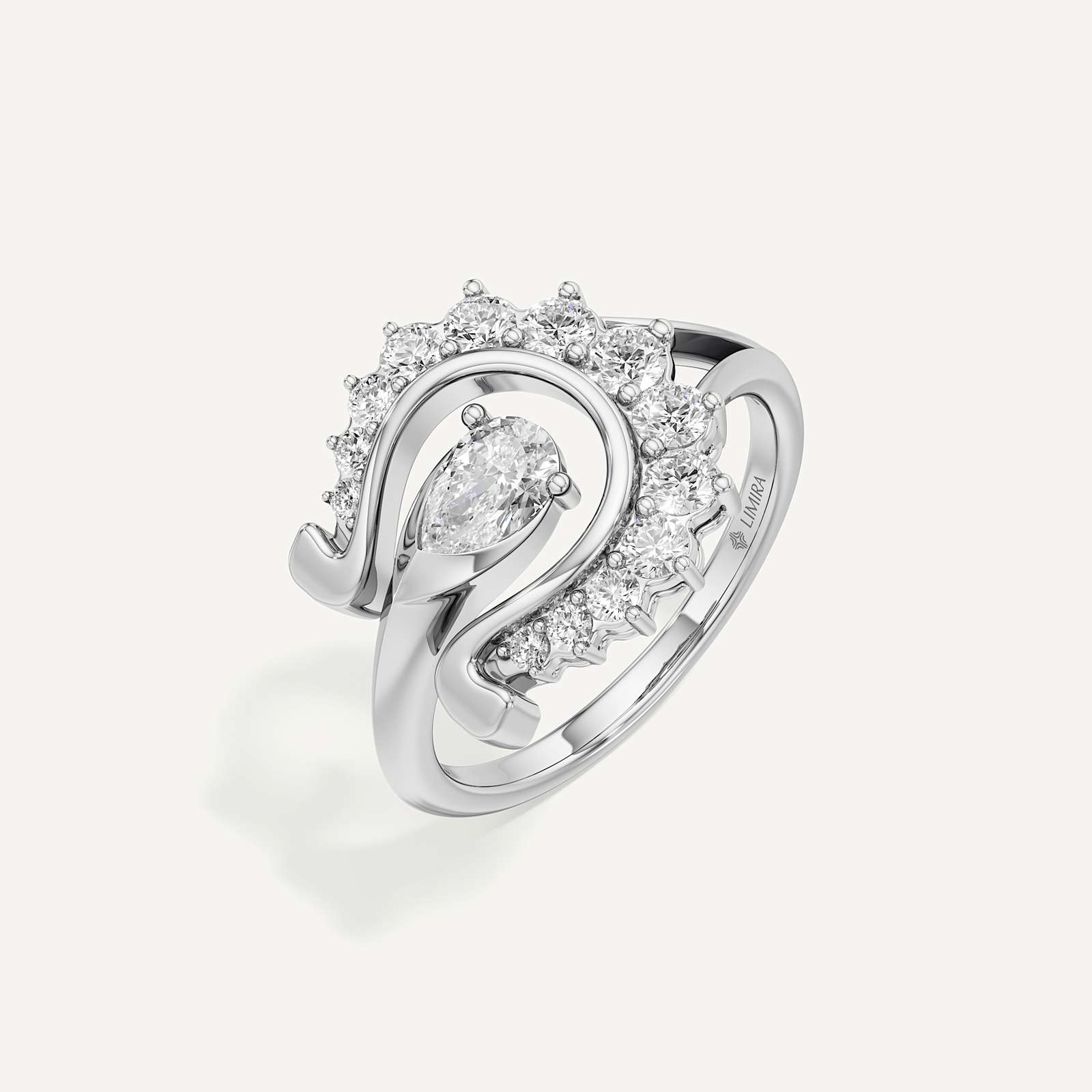 Buy Best|Fortuna Wave Cocktail Ring|online