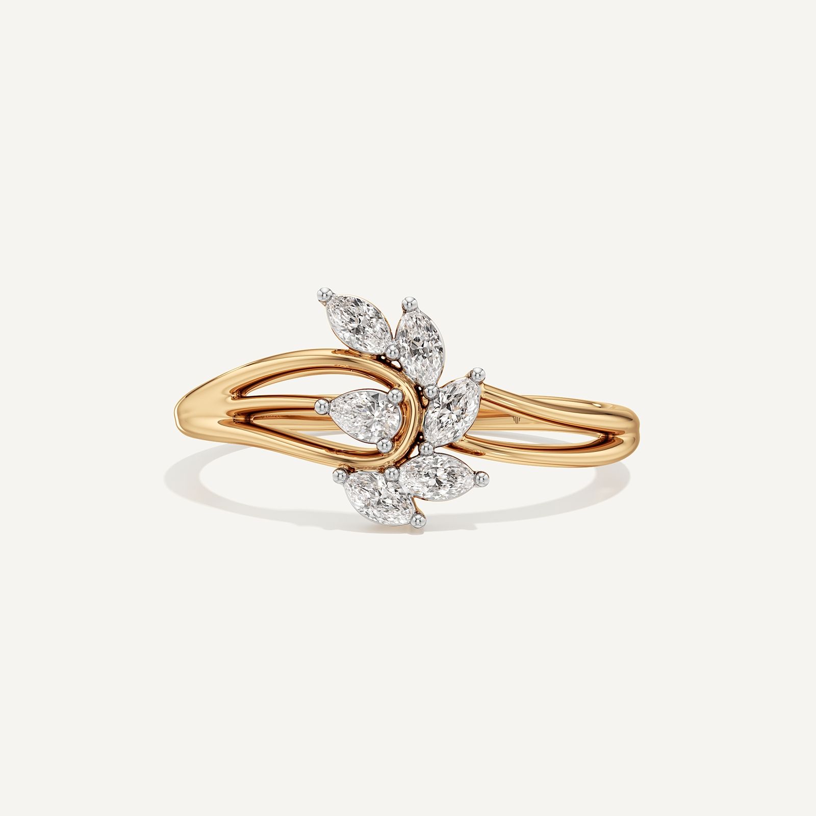 Tulip Basket Marquise & Pear Diamond
