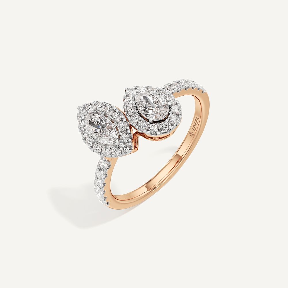 Marquise & pear Duo Toi et Moi Diamond